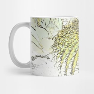 Barrel Cactus Embossed Mug